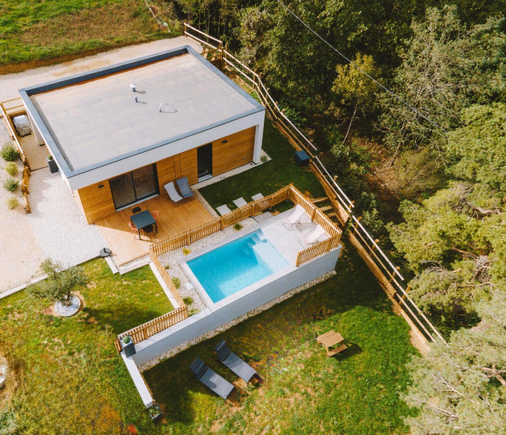 La Booa - Ecolodge En Ardeche - Piscine Privee - Ecolodgite Ozon  ภายนอก รูปภาพ